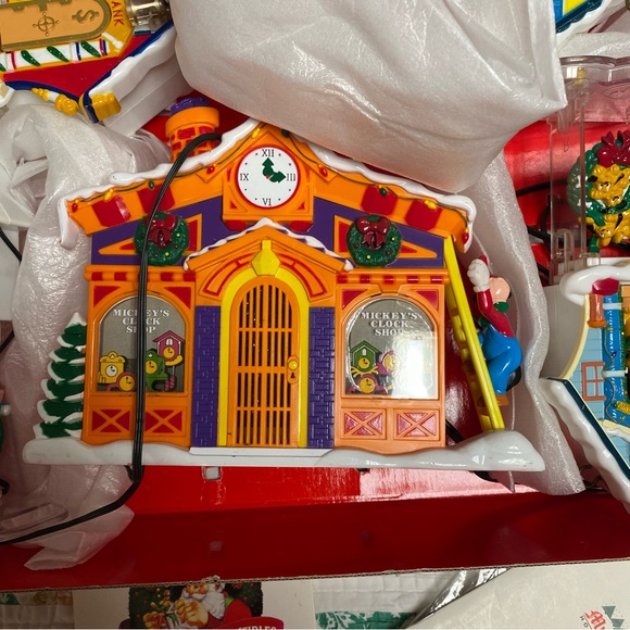 Vtg 1993 Mr. Christmas MICKEY'S CLOCK SHOP Animated Carols Light & Sounds Used - Picture 12 of 17
